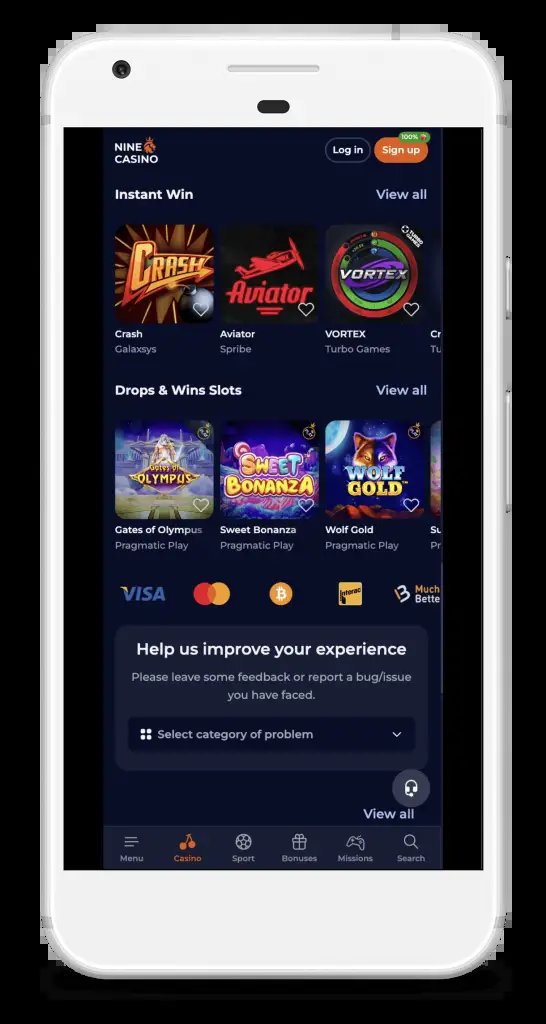 Learn about nine casino app